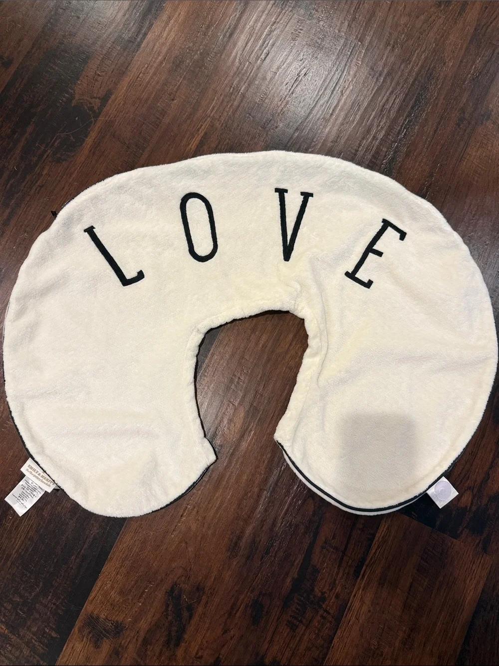 Pottery Barn Kids LOVE White Nursing Pillow Cover